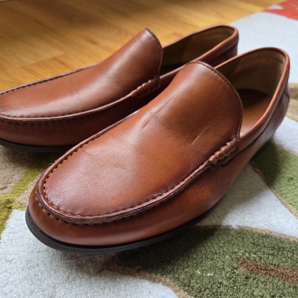 Men's Brown Leather Loafers